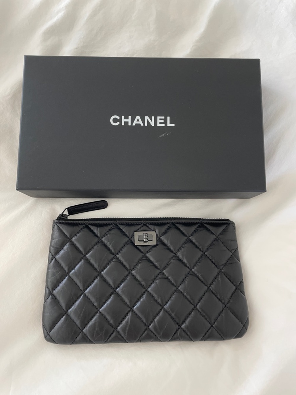 Chanel So Black Reissue O Case Pouch